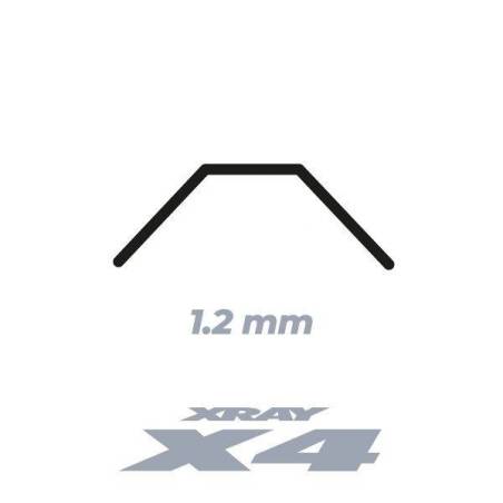 Barra estabilizadora X4 trasera 1.2mm Xray Ref. 303822