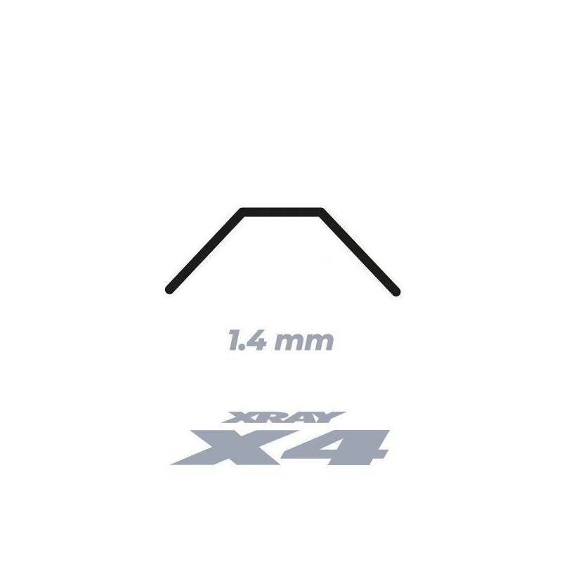 Barra estabilizadora X4 trasera 1.4mm Xray Ref. 303824