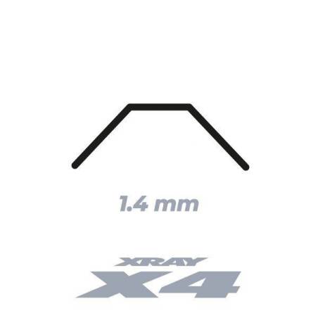 Barra estabilizadora X4 trasera 1.4mm Xray Ref. 303824