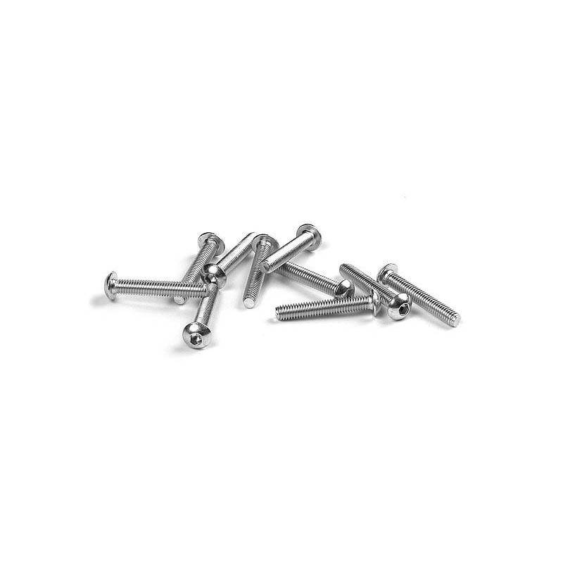 Tornillo hexagonal SH M3x18 rosca izquierda (10) Xray 902319