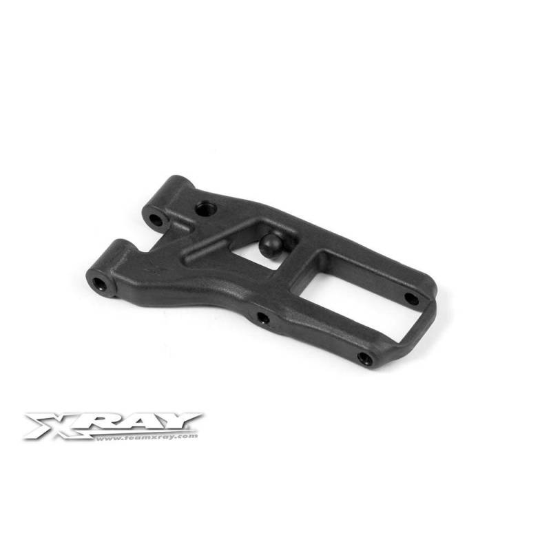 Trapecio delantero grafito 1 agujero Xray Ref. 302167