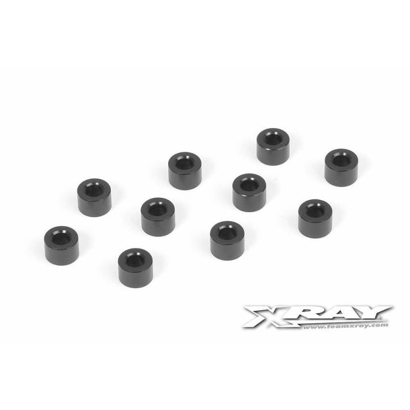 Arandela alu 3x6x4.0 mm negro (10) Xray 303127-K