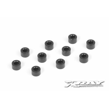 Arandela alu 3x6x4.0 mm negro (10) Xray 303127-K