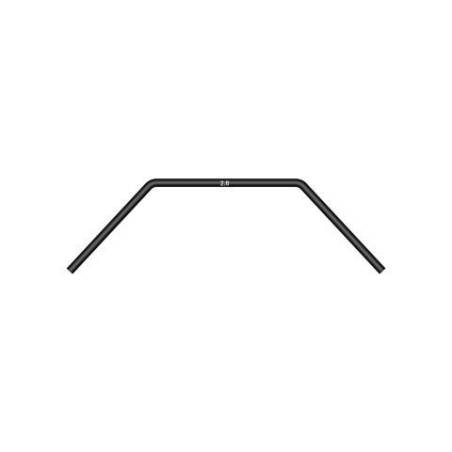 Barra estabilizadora delantera 2.6 mm corta Xray 342486-S