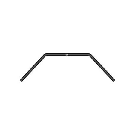 Barra estabilizadora delantera 2.8 mm corta Xray 342488-S