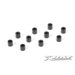 Arandela alu 3x6x6.0 mm negro (10) Xray 303128-K