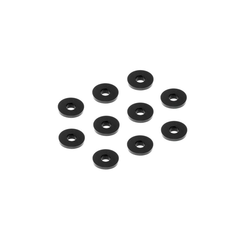 Arandela aluminio 3x9x2.0 mm negro (10) Xray 303119-K