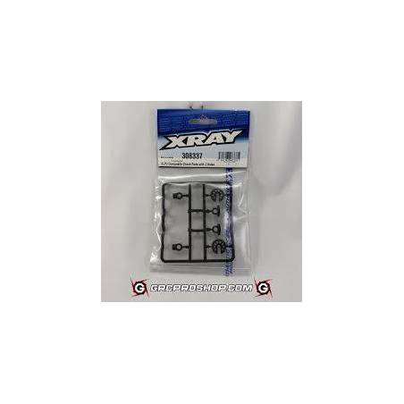 Piezas plástico amortiguador XLP2 tapón 2 agujeros Xray Ref. 308337