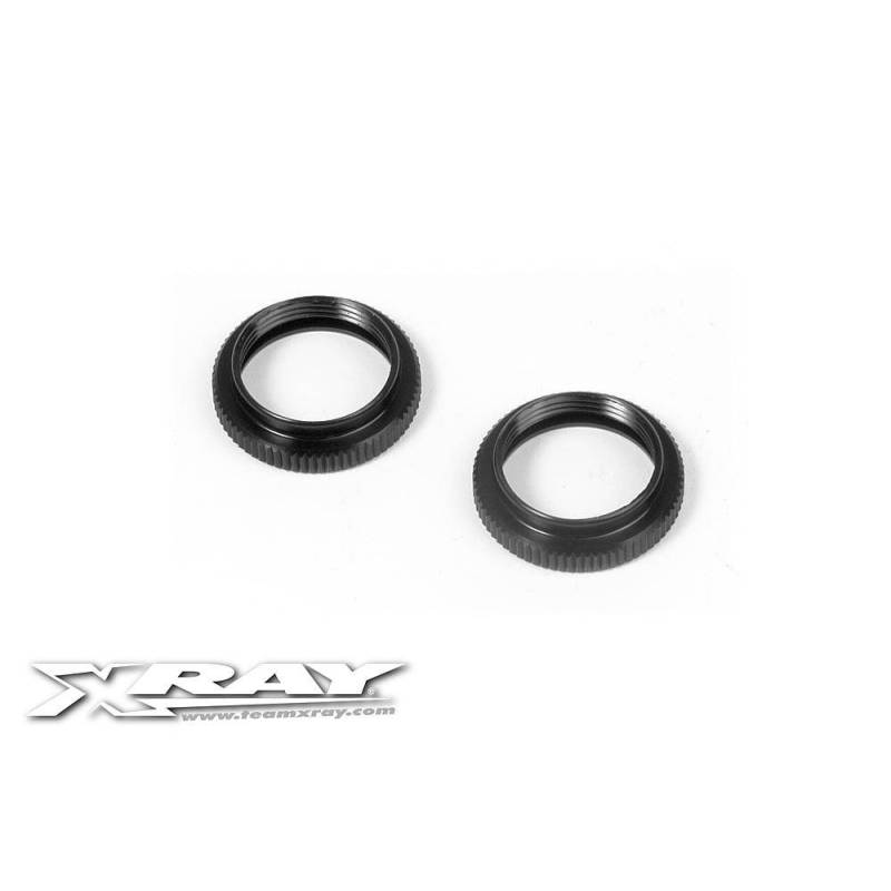 Tuerca ajuste amortiguador aluminio (2) Xray 368040