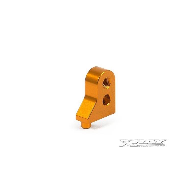 Soporte aluminio inferior suspensión T3 naranja Xray 302046-O