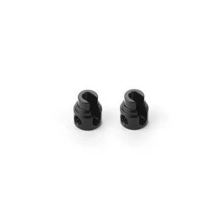 Soporte barra estabilizadora aluminio 2.8 negro (2) Xray 343485-K