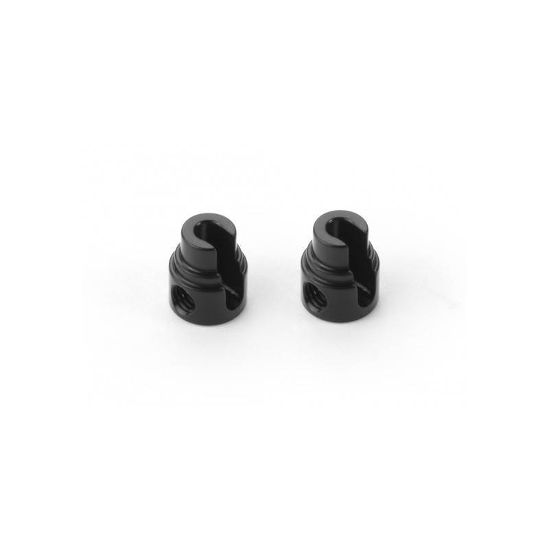 Soporte barra estabilizadora aluminio Ø2.4 negro (2) Xray 343484-K