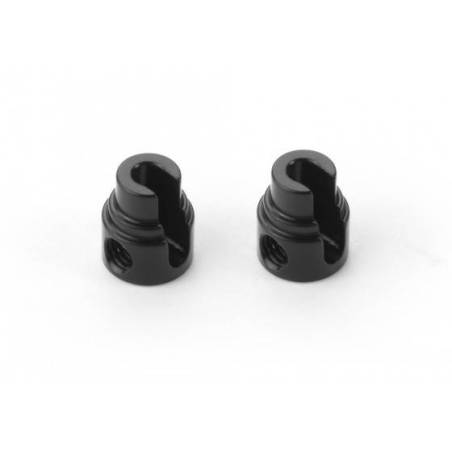Soporte barra estabilizadora aluminio Ø2.4 negro (2) Xray 343484-K