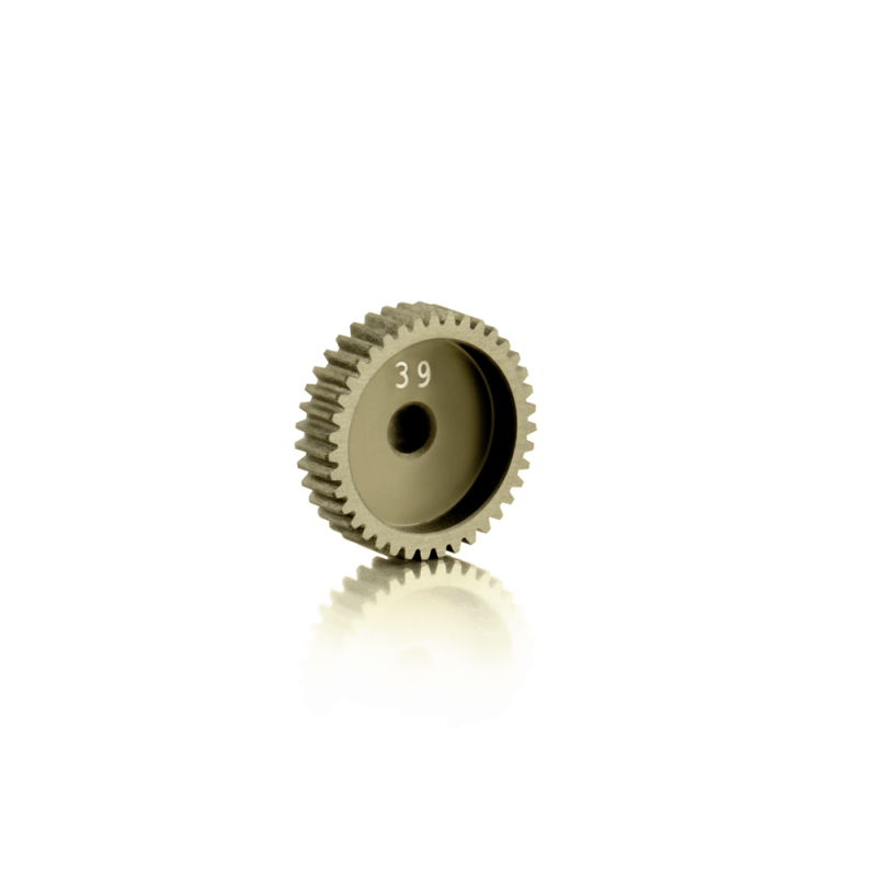 Piñón aluminio estrecho tratamiento duro 39T 64P Xray Ref. 305989