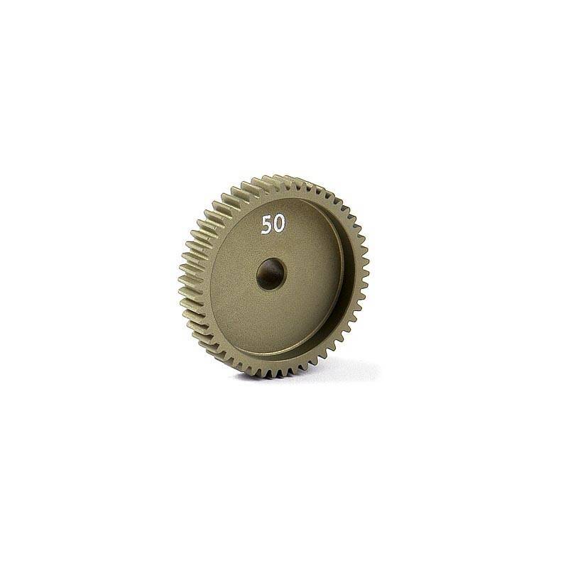 Piñón aluminio estrecho tratamiento duro 50T 64P Xray Ref. 306000