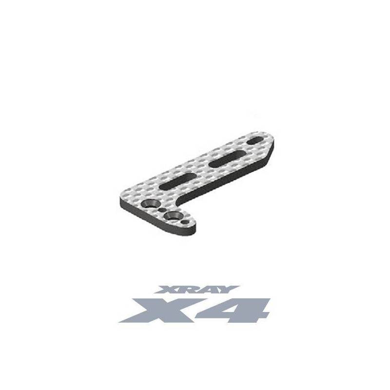 Placa carbono soporte servo X4 3.0mm Xray Ref. 306237