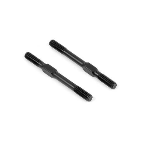 Tensor ajustable M4 derecho/izquierdo 45 mm acero HUDY (2) Xray 352612