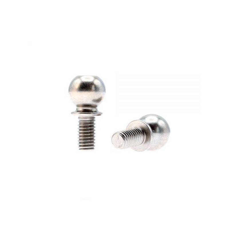 Bola mangueta delantera 6.0mm rosca M3x5.5mm X4 acero Hudy Xray Ref. 303260