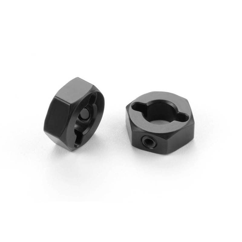 Hexágono aluminio offset -0.75mm negro (2) Xray Ref. 335251