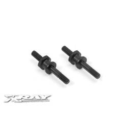 Tornillo acero amortiguador pivot bola hexagonal (2) Xray 368045