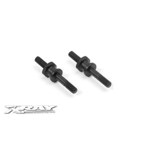 Tornillo acero amortiguador pivot bola hexagonal (2) Xray 368045