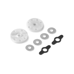 Pistón amortiguador 2 vías Delrin 5H (1.5 mm) + 2H (1.0 mm) (2) Xray 358027