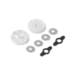 Pistón amortiguador 2 vías Delrin 6H (1.3 mm) + 2H (1.1 mm) (2) Xray 358028