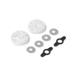 Pistón amortiguador 2 vías Delrin 6H (1.4 mm) + 2H (1.1 mm) (2) Xray 358029