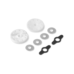 Pistón amortiguador 2 vías Delrin 8H (1.2 mm) + 2H (1.2 mm) (2) Xray 358030