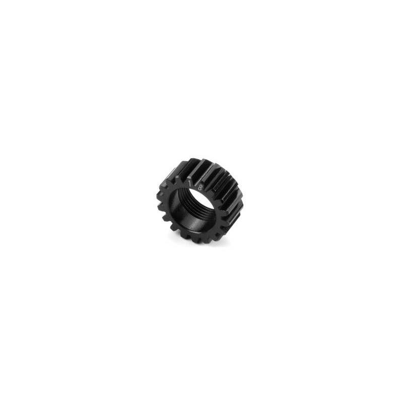 Piñón aluminio BBB 18T (1st) tratamiento duro Xray 348428