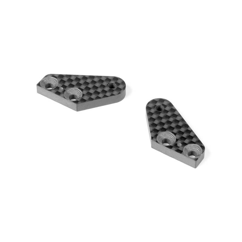 Placa dirección carbono XB8 1 punto (1+1) Xray 352366