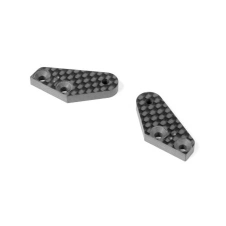 Placa dirección carbono XB8 2 puntos (1+1) Xray 352367