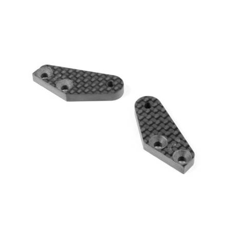 Placa dirección carbono XB8 3 puntos (1+1) Xray 352368