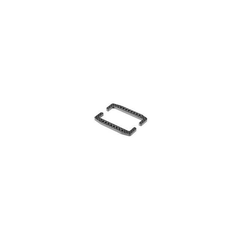 Topes carbono batería 3.5mm inferior (2) Xray Ref. 326178