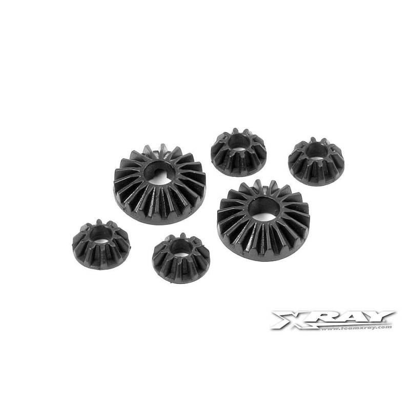 Piñones satélites diferencial composite T3 (2+4) Xray Ref. 304930