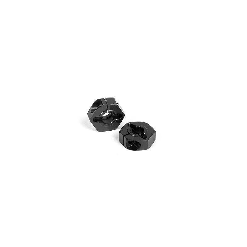 Hex rueda aluminio 0.75mm negro (2) Xray Ref. 305351