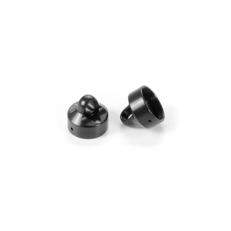 Tapón amortiguador aluminio SWISS 7075 T6 negro (2) Xray 358053