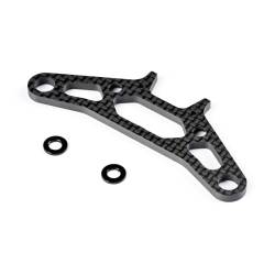 Soporte superior bumper carbono X4 para soportes diferencial universales Xray Ref. 301253