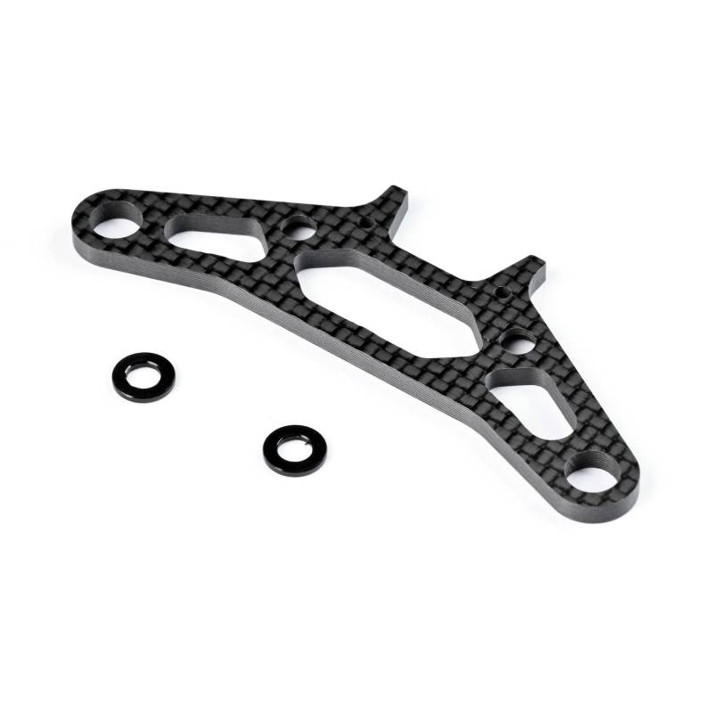 Soporte superior bumper carbono X4 para soportes diferencial universales Xray Ref. 301253