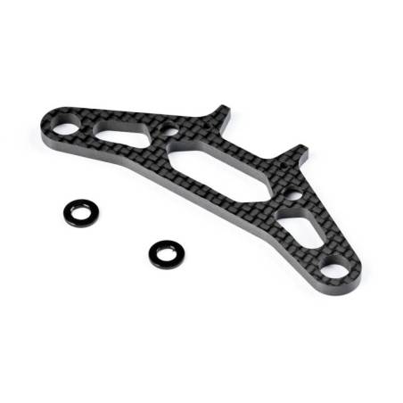 Soporte superior bumper carbono X4 para soportes diferencial universales Xray Ref. 301253