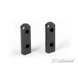 Soporte aluminio montaje servo negro (2) Xray 306200-K