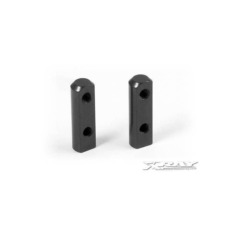 Soporte aluminio montaje servo negro (2) Xray 306200-K