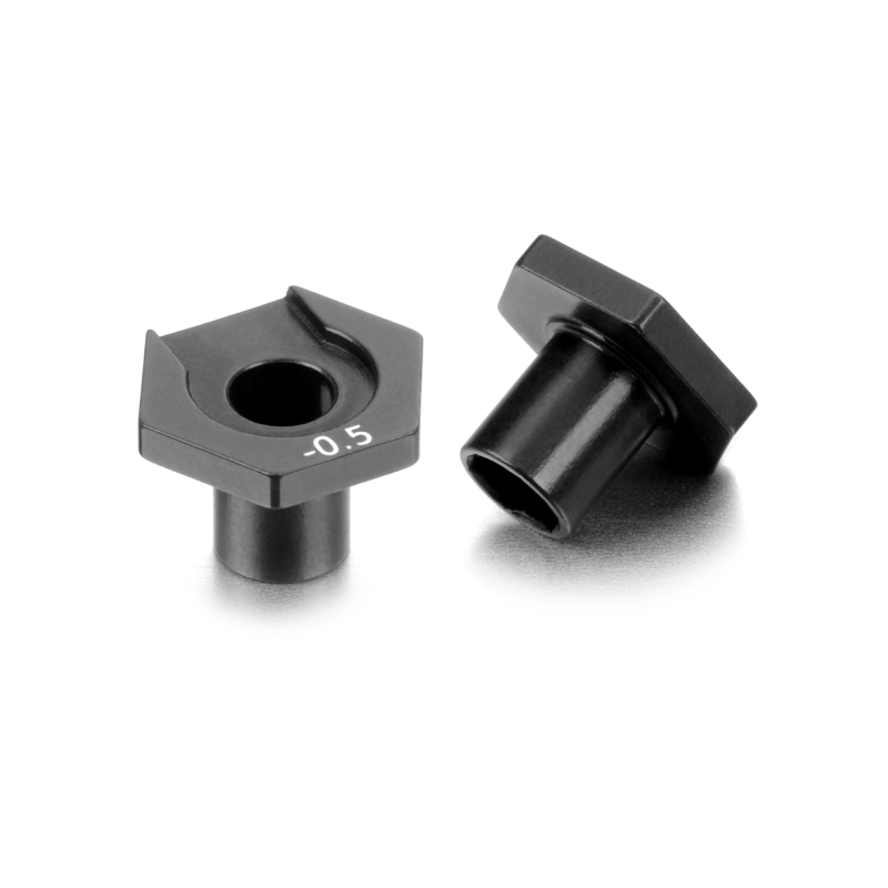 Hex rueda aluminio X4 offset +0.5mm (2) Xray Ref. 305357