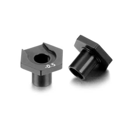 Hex rueda aluminio X4 offset +0.5mm (2) Xray Ref. 305357