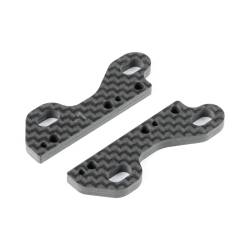 Abrazadera superior universal carbono X4 -1mm para soportes diferencial universales (2) Xray Ref. 301557