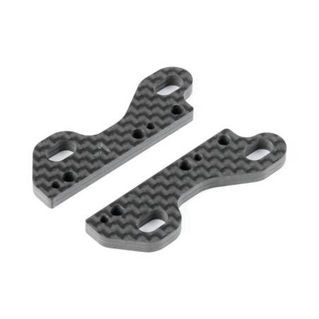 Abrazadera superior universal carbono X4 -1mm para soportes diferencial universales (2) Xray Ref. 301557