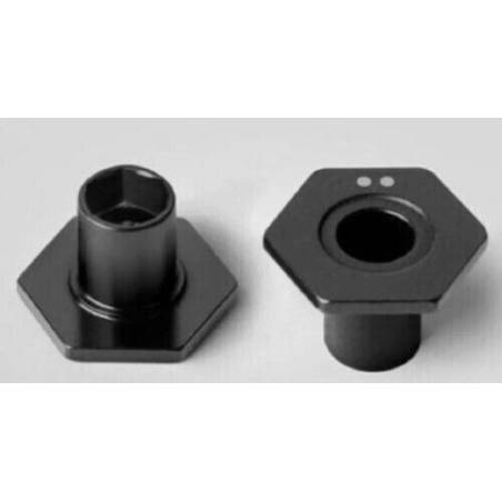 Hex rueda aluminio X4 clip muelle offset -0.5mm Xray Ref. 305354