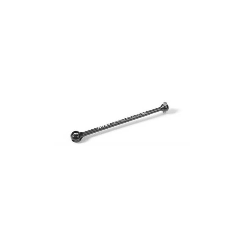 Cardan trasero 71mm 2.5mm pin acero Hudy Xray Ref. 325323
