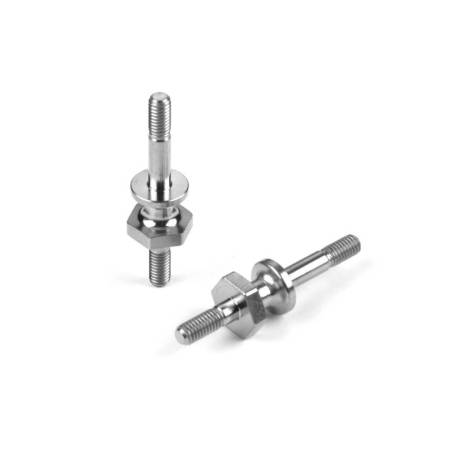 Eje soporte M3/M3 amortiguador titanio XB8 (2) Xray 358047-T