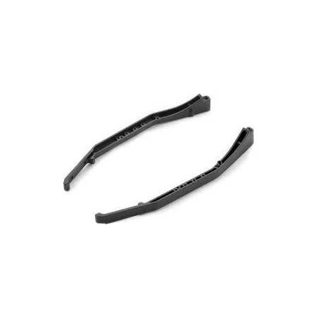 Guardas plástico izquierda + derecha largo grafito Xray 321255-G